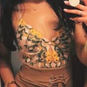 Floral Lacy Bodysuit